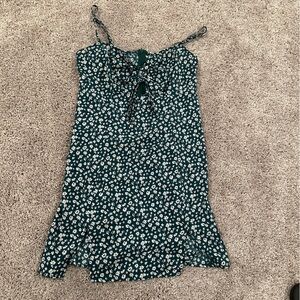 Shein Green Floral Dress